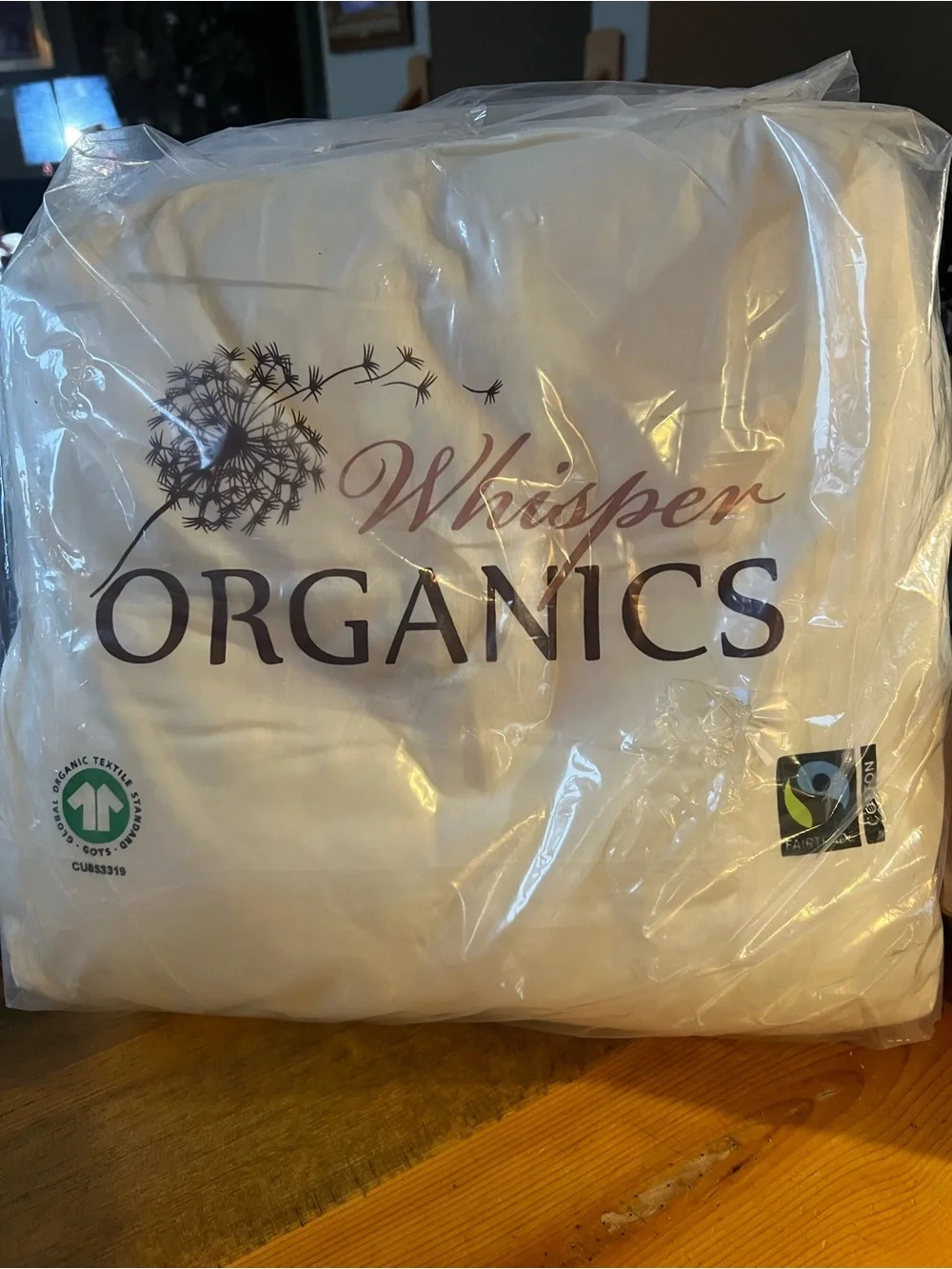 Whisper Organics California King Ivory Quilted Mattress Pad Protector